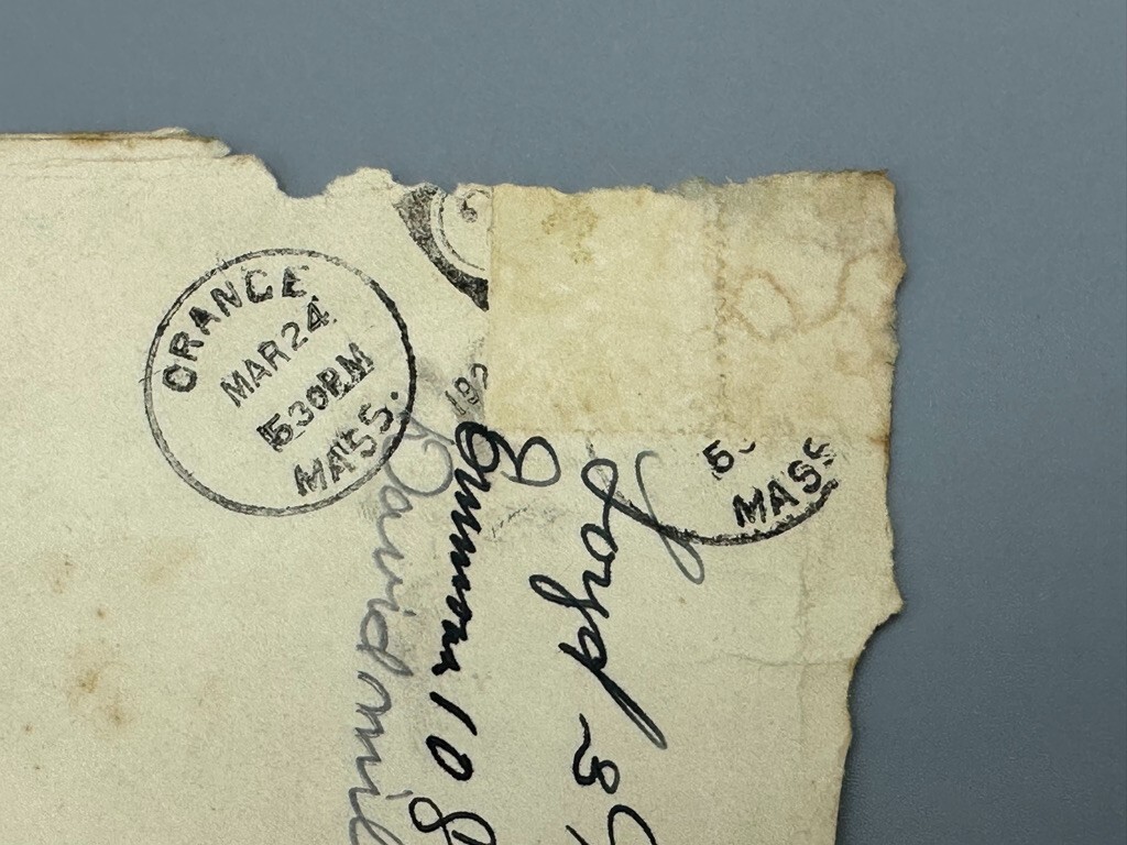 1923 CHASE Turbine FORDSON Tractor FARM Postal Cover ORANGE Massachusetts Adv