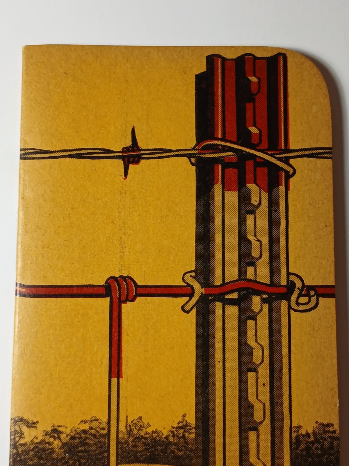 1950s Vintage RED Brand Fence Ledger Book Bluhm Lumber Company Smithton Missouri