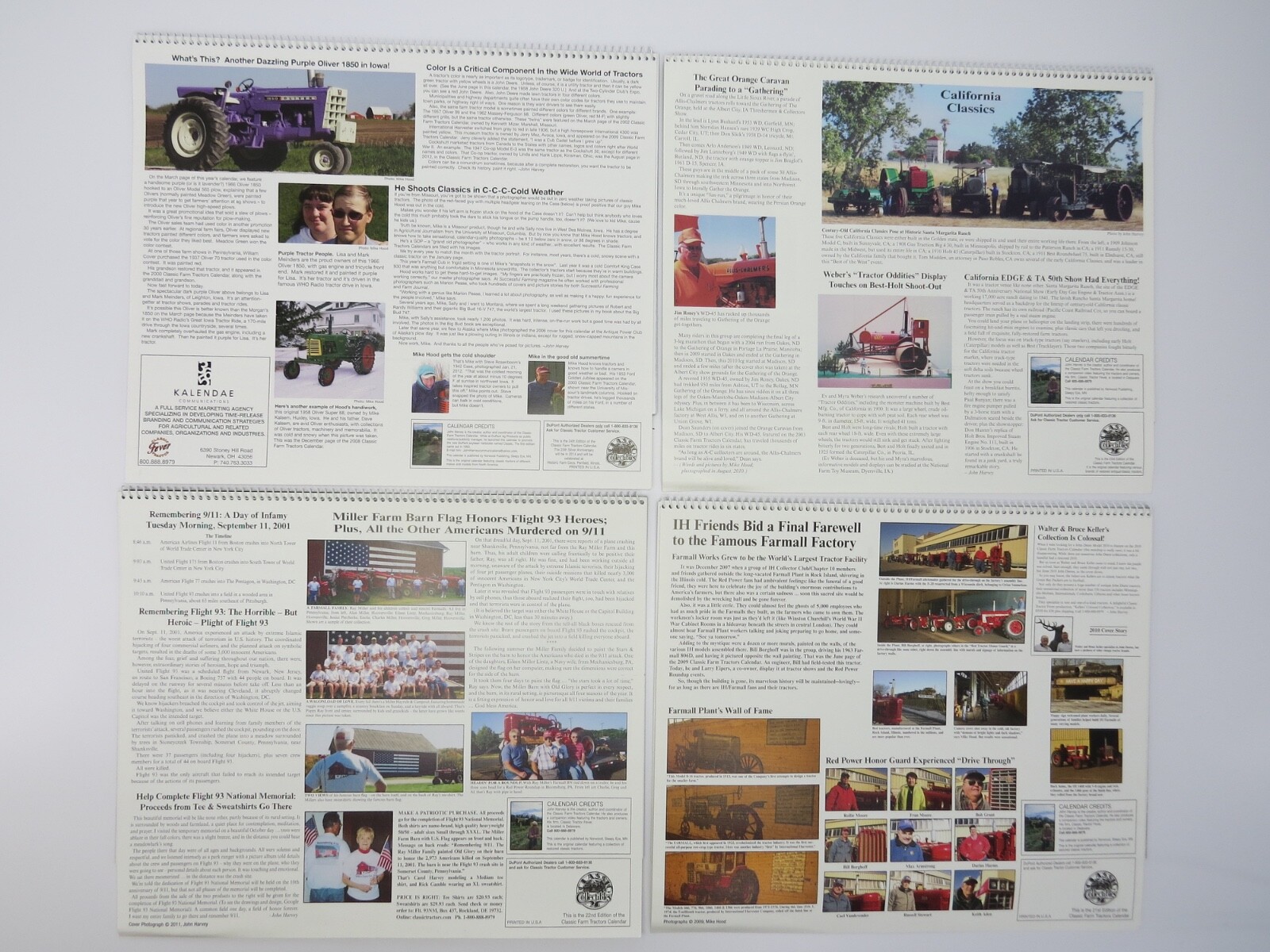 26 Classic Farm Tractors Calendars 3rd-28th Collector&rsquo;s Edition 1992-2017 DuPont