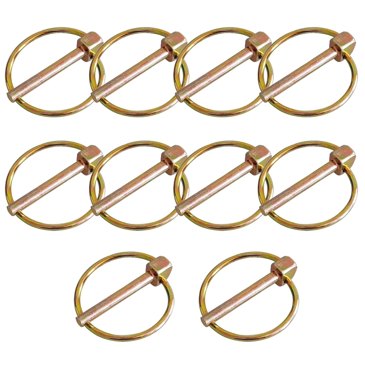 10 Pcs 3/16” Lynch Pin, Heavy Duty Lynch Pin Assortment Kit Lock Pin Clips fo…