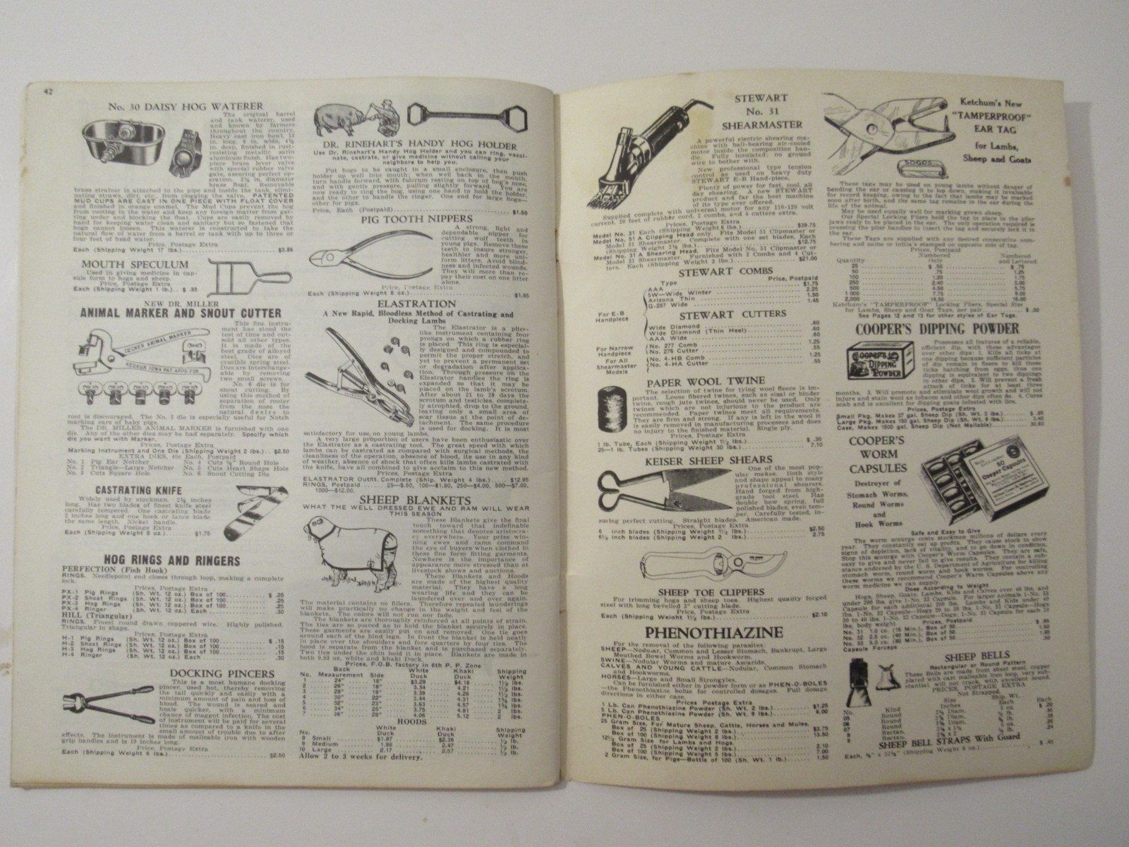1948 CREUTZBURG & SON Philadelphia PA Dairyman Livestock Cow Farm Supply Catalog