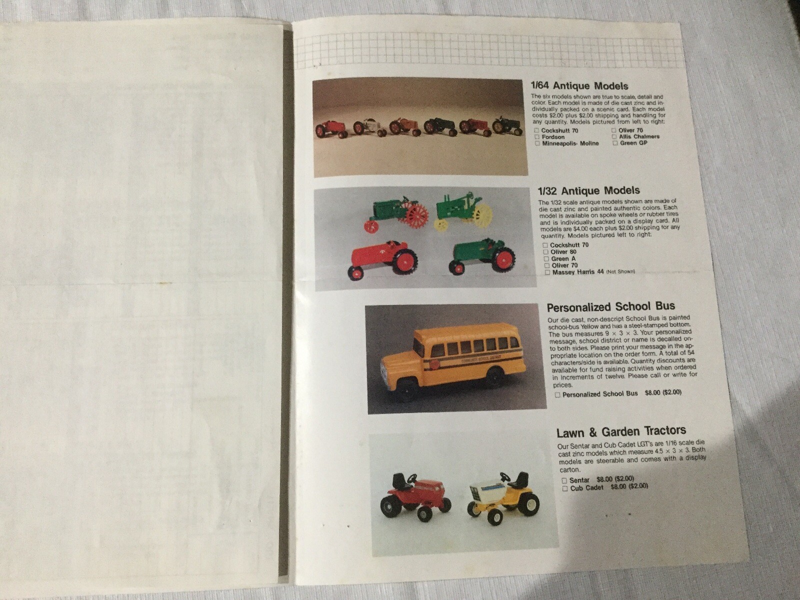 Joseph L. Ertl Scale Models Sales Brochure