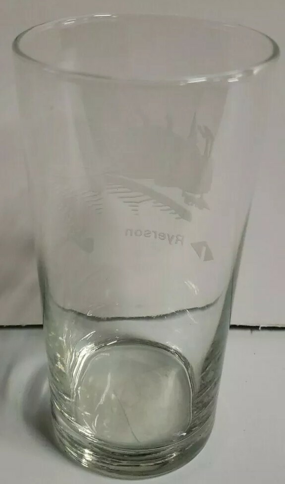 RARE NEW Inland Steel Logo Ryerson Ship, Company Building Etc Acid Etched Glass