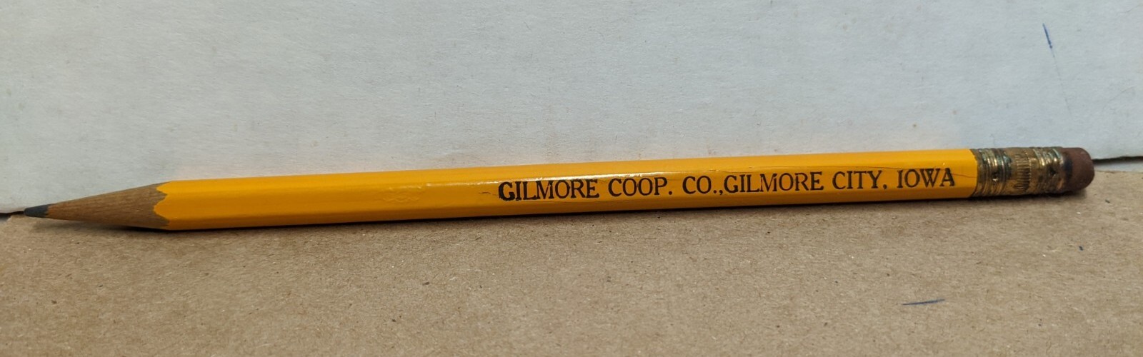 Vintage Gilmore Co-op Co. Gilmore City Iowa IA Pencil
