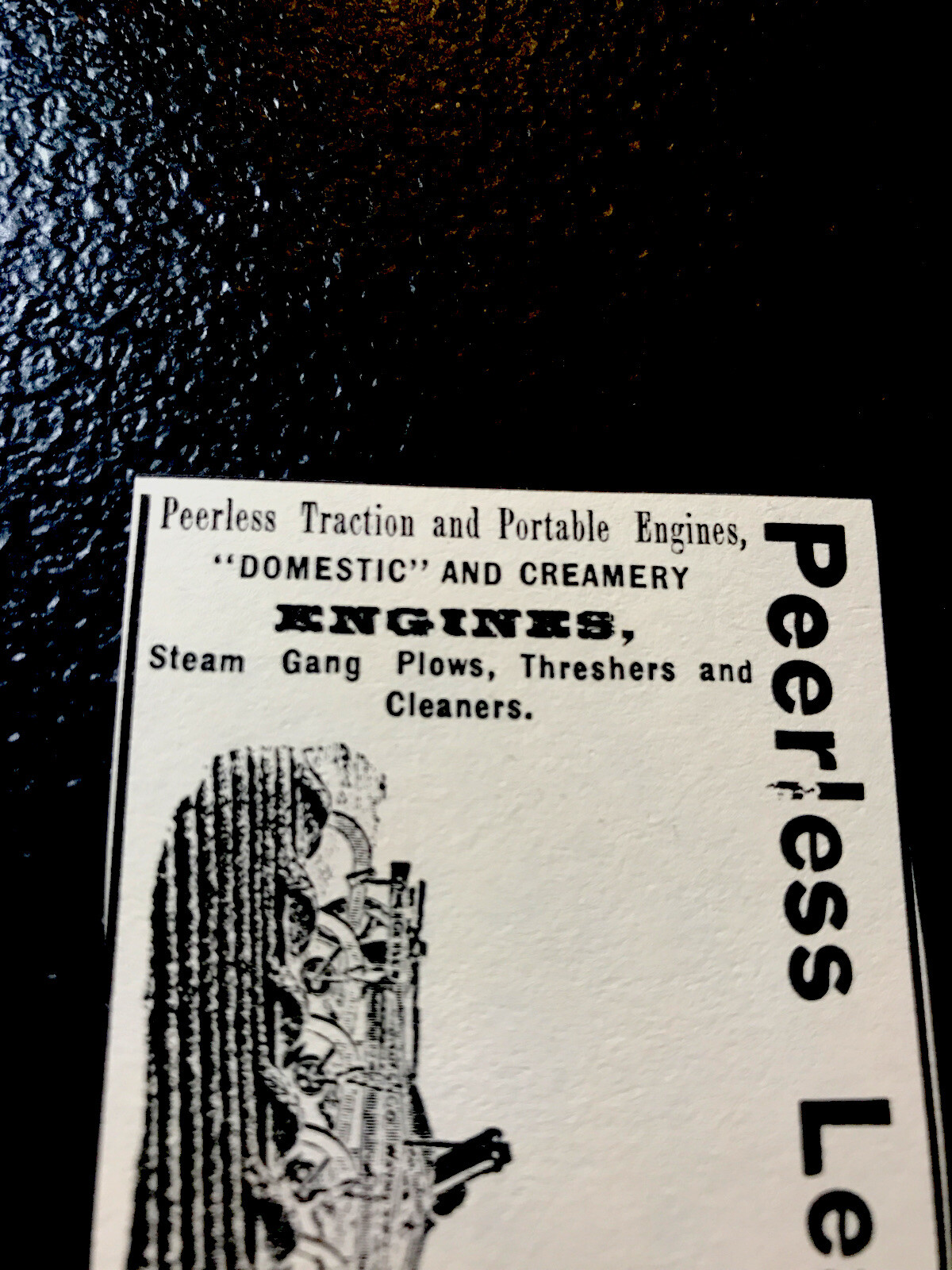 1889 Peerless Engines Farm Tractor Advertising – Waynesboro – Pennsylvania