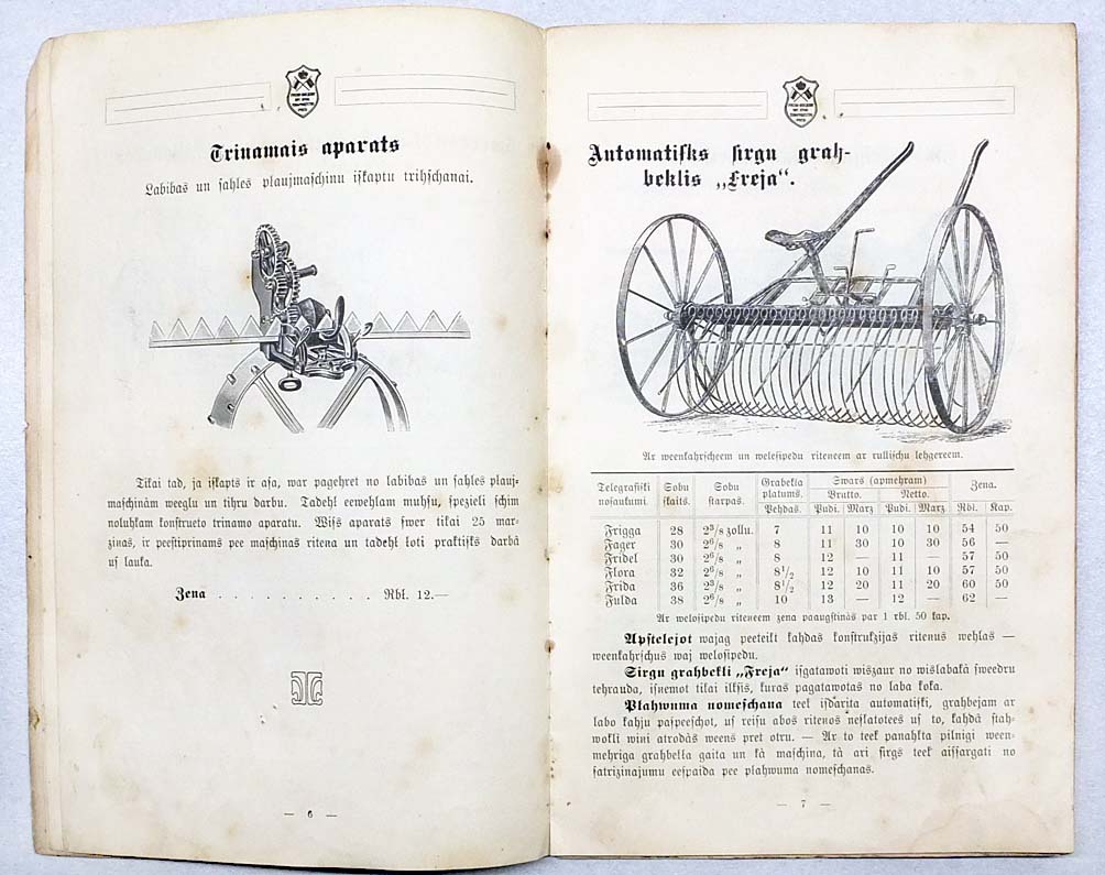 1911 Imperial RUSSIA РУССКО-ШВЕДСКОЕ Торг-Пром. Тов-во WESTEROS Advert CATALOG