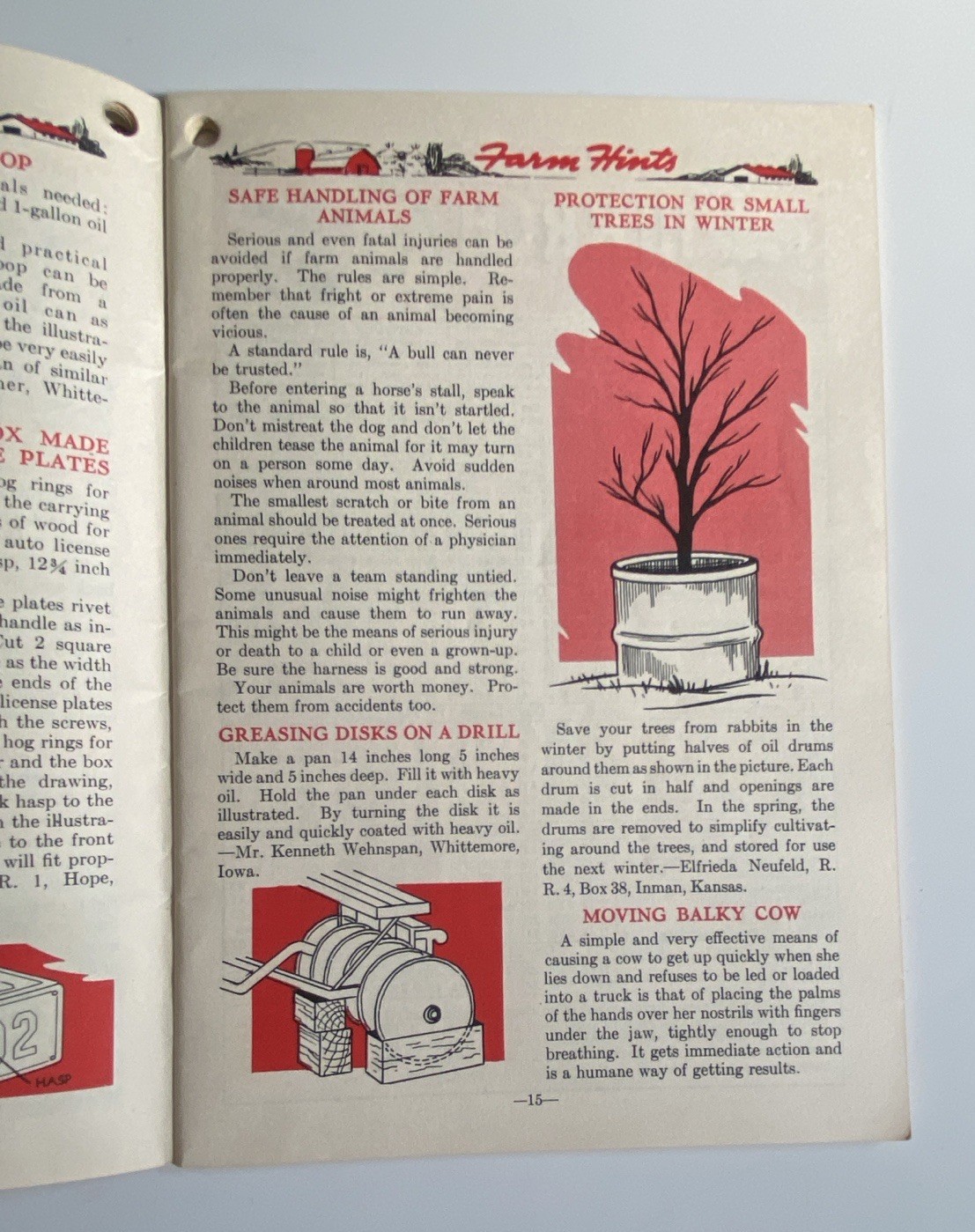 1947 Watkins Almanac Farm Hints Moon Phases Farming Techniques Planting Crops PB