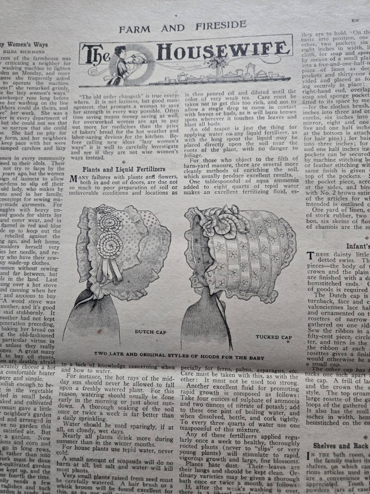 Farm & Fireside Newspaper – Antique Agriculture 1907 Articles Ads Illustrations
