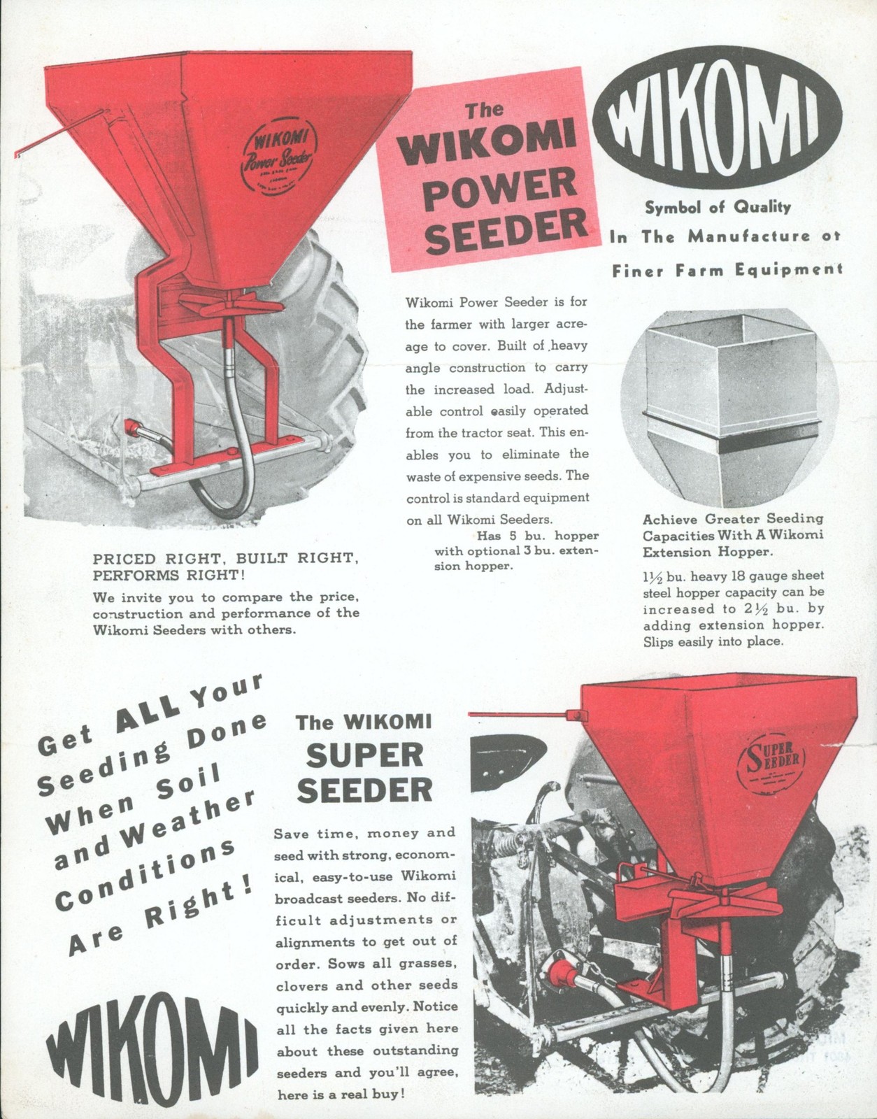 BIG Lot Vintage Farm Implement Dealer Showroom Brochures Seeder Spreader Farming