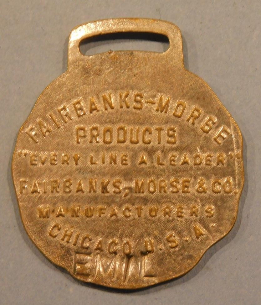 Fairbanks Morse Watch Fob Shelf 1A4-22