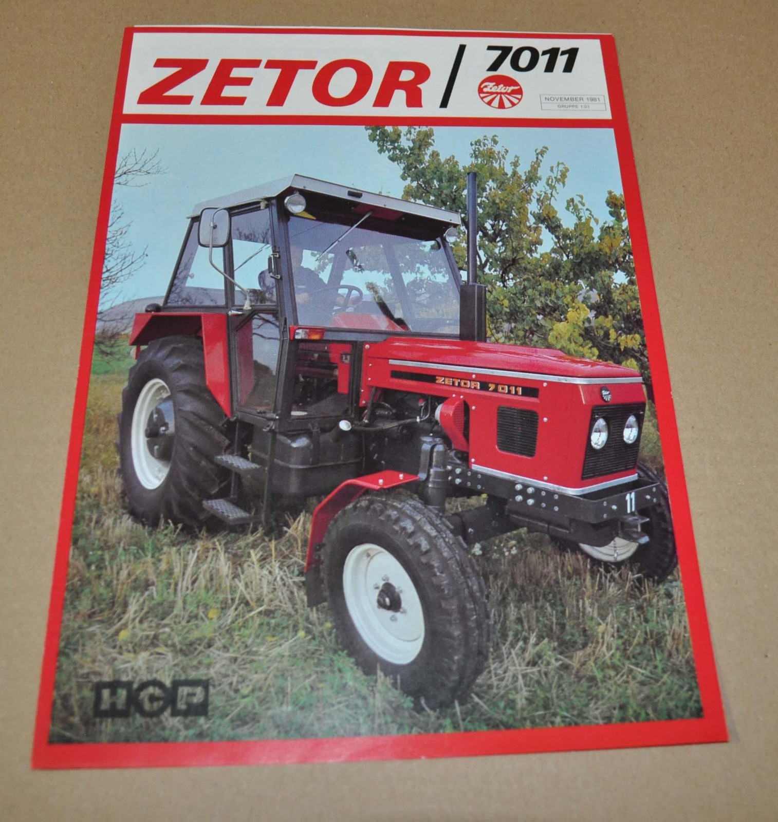1981 Zetor 7011 Tractor Specification Brochure Prospekt DK