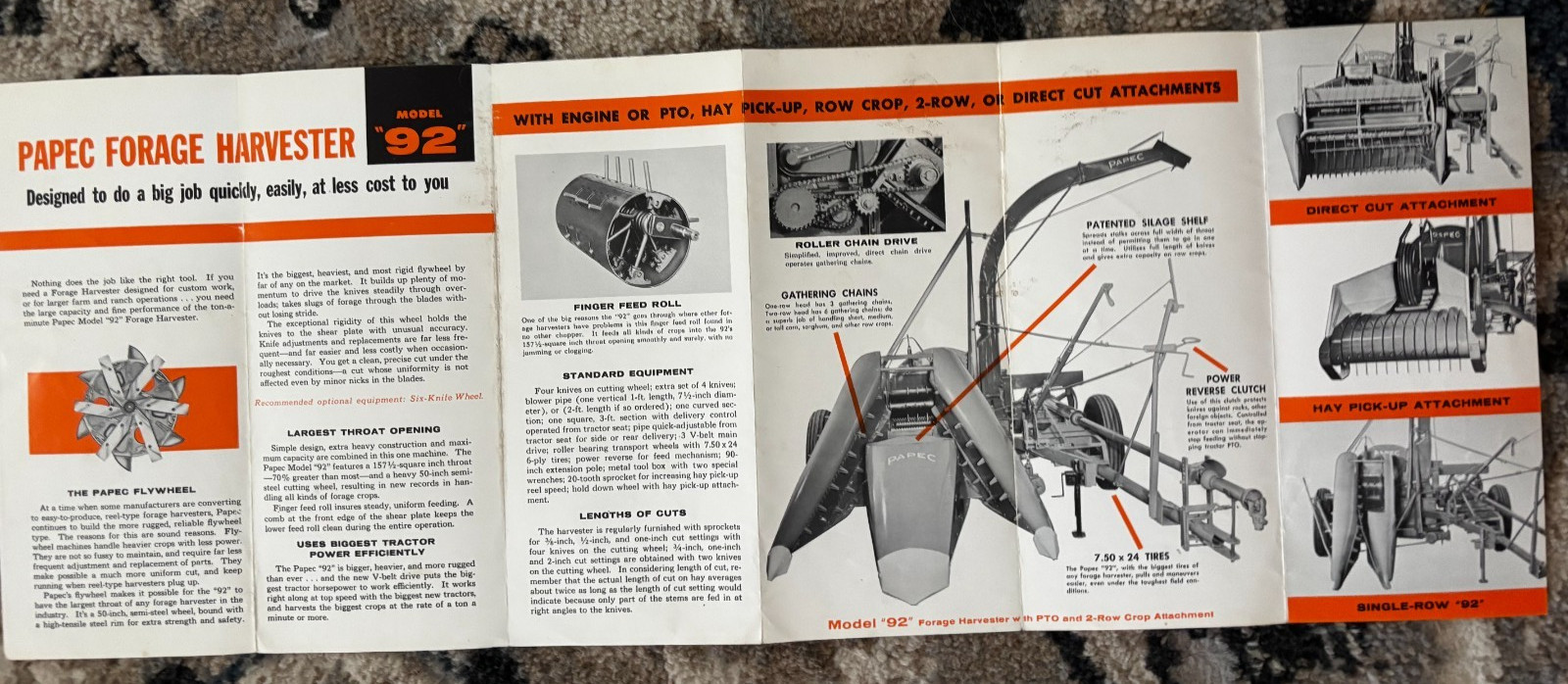Papec 92 Forage Harvester For 1961 Brochure DCPA26