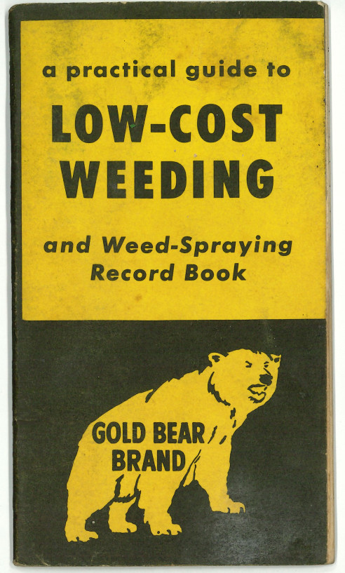 Gold Bear Brand Practical Guide To Low-Cost Weeding Record Book – Vintage 1950s