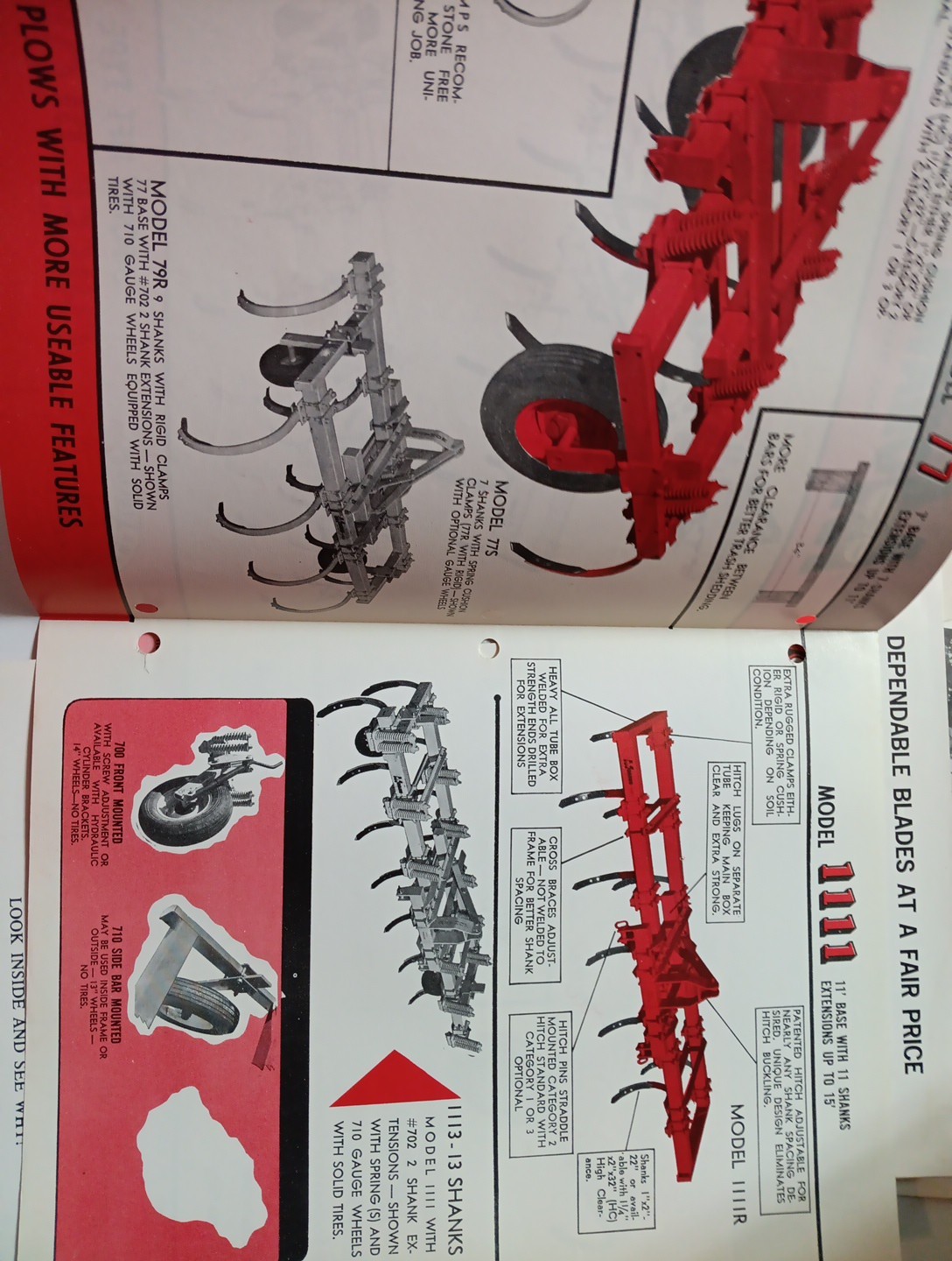 6 Mohawk Implements Spec Sheets Brochures Vintage Farming Advertising