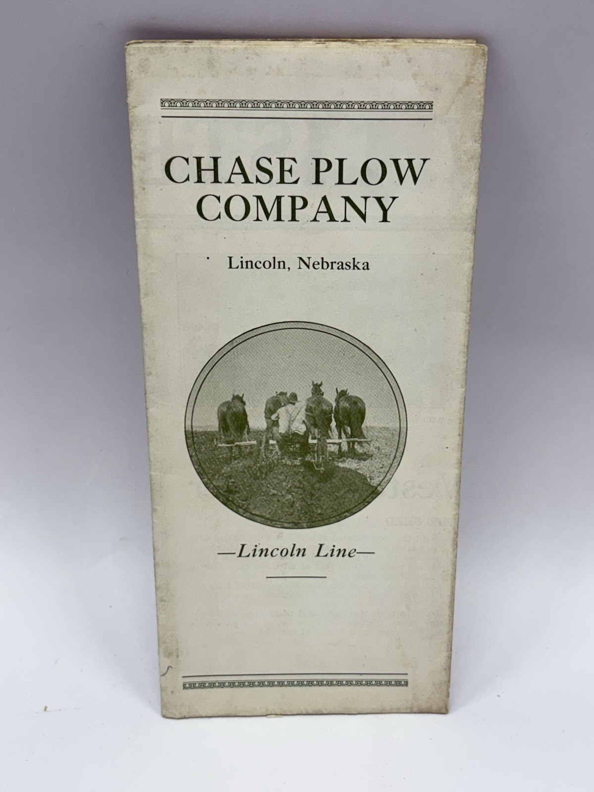 RARE 1920&rsquo;s Chase Plow Co. Lincoln Nebraska NE Repair Brochures