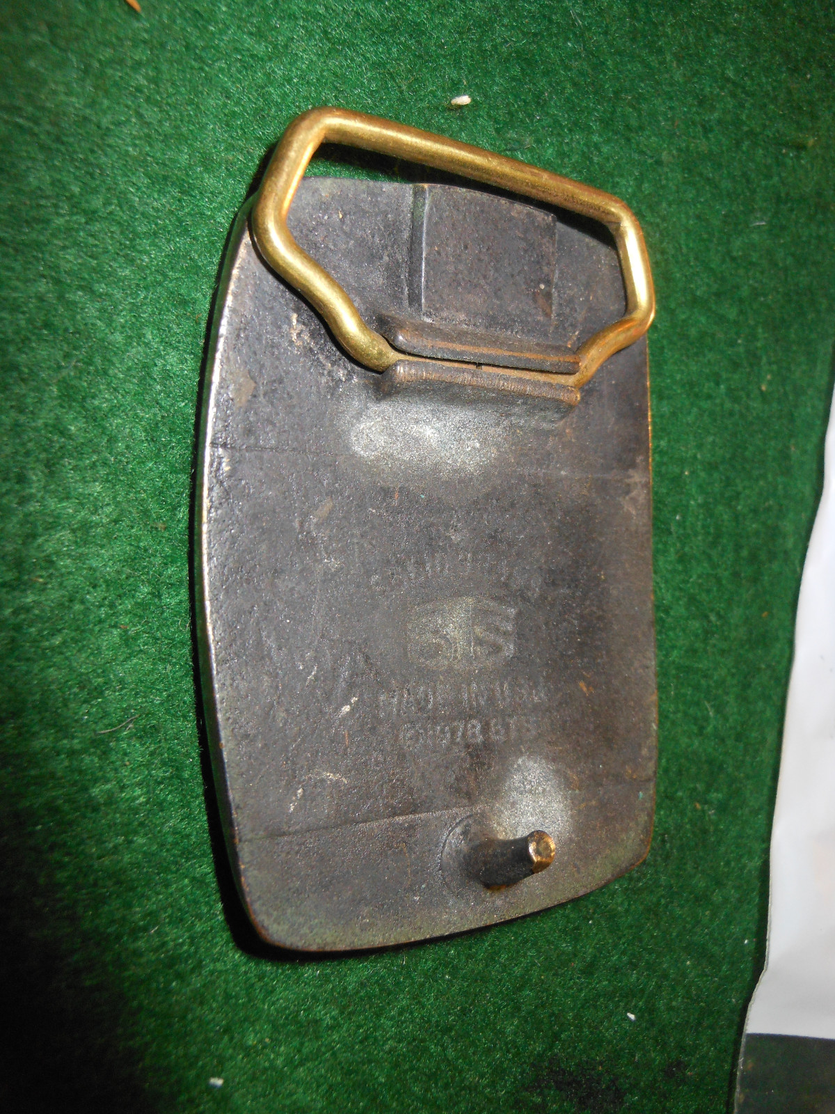 Vintage Metal Belt Buckle B.T.S FELTMAKER
