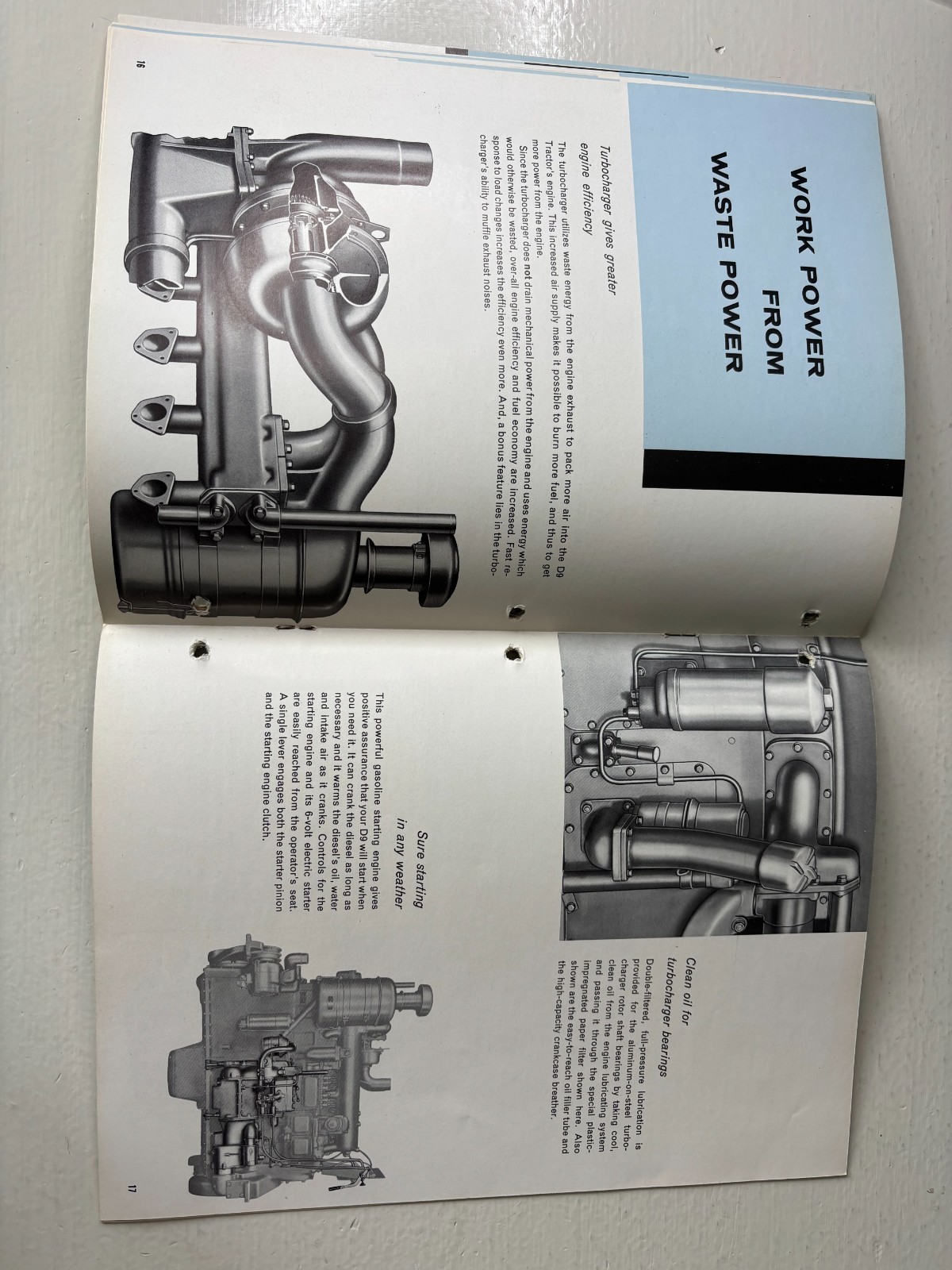 Caterpillar The Cat D9 Series D Tractor Brochure 1956 Vintage 31 Pages
