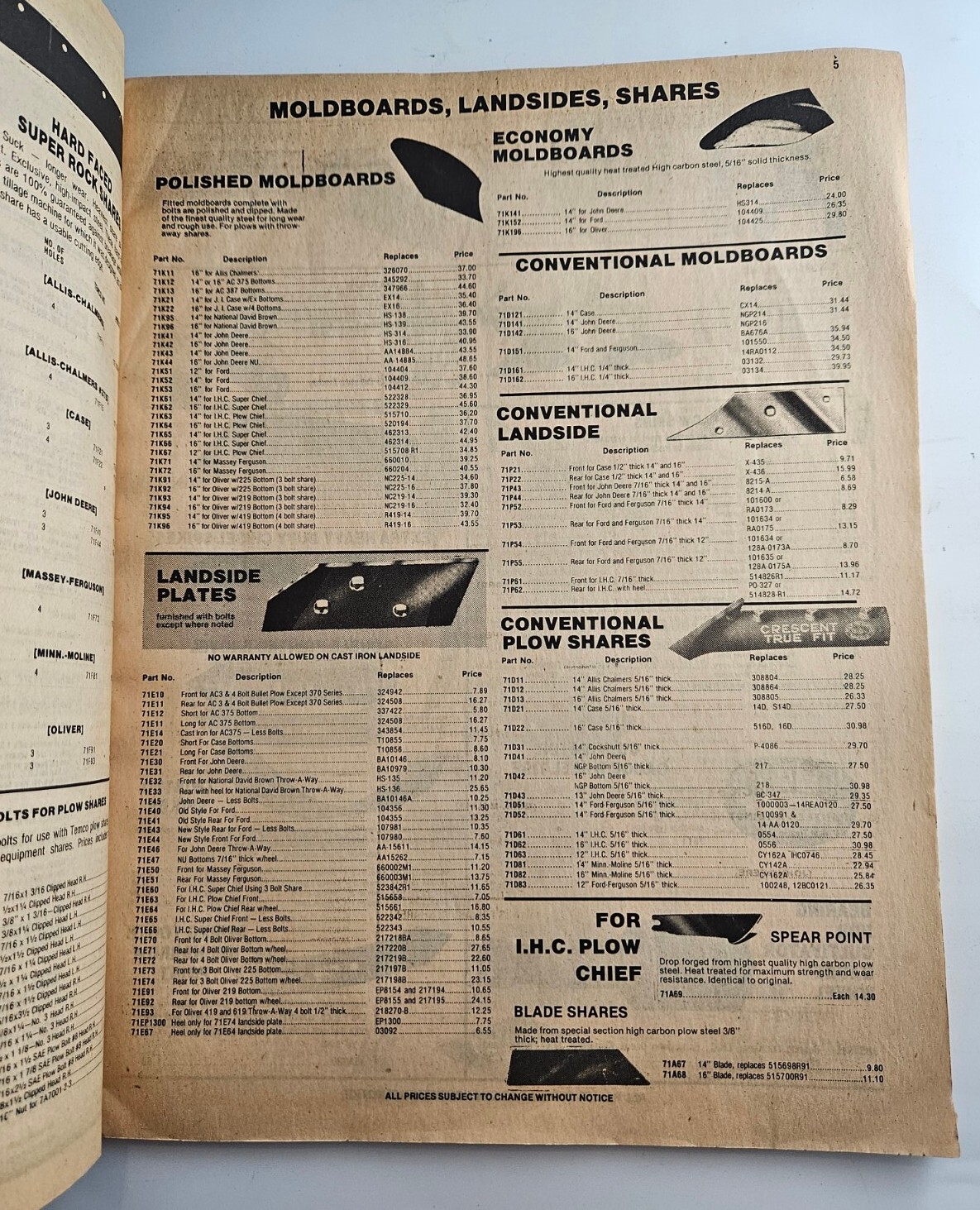 1981 Temco Tractor Parts Catalog Brusnahans