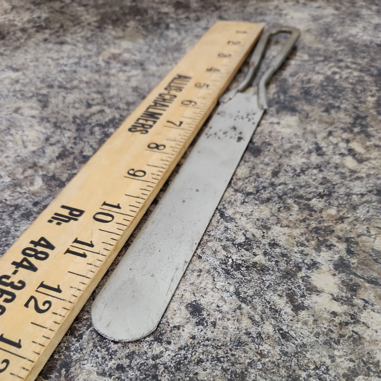 Vintage Sioux City Cooperative Dairy Metal Spatula Cake Pie Server Knife