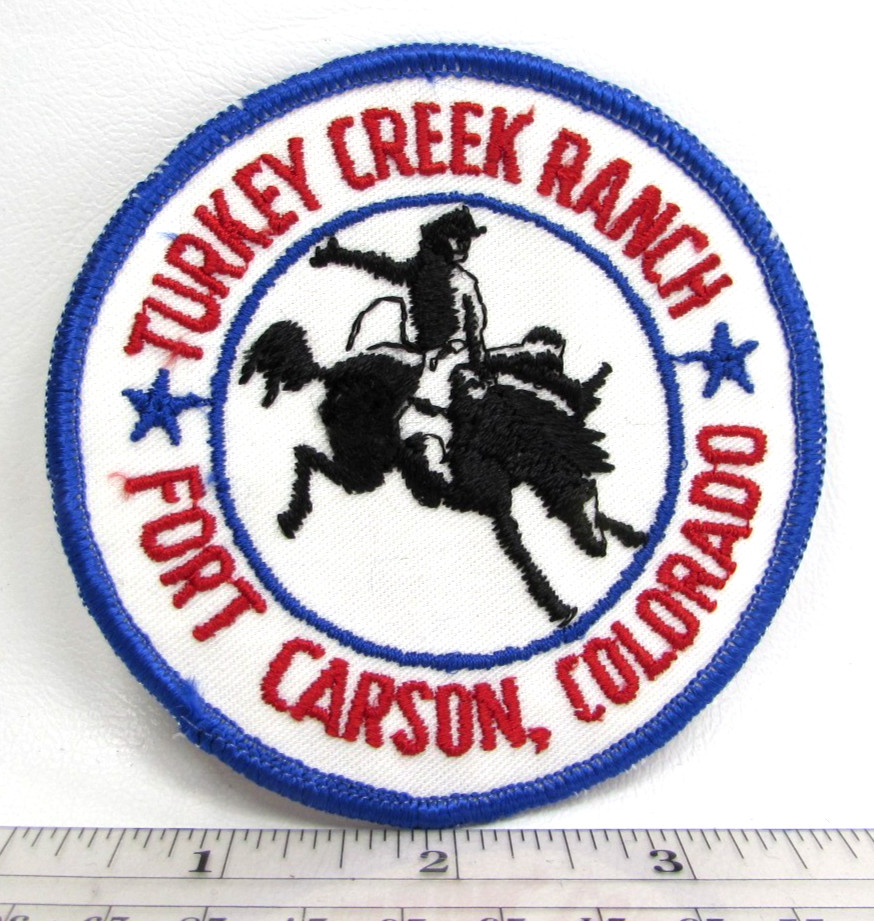 Vintage Turkey Creek Ranch Patch Fort Carson Colorado Wildlife Conservation A