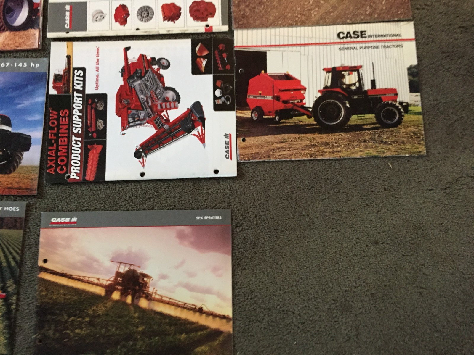 MASSIVE Lot of 47 CASE IH tractor & equipment brochures Literature