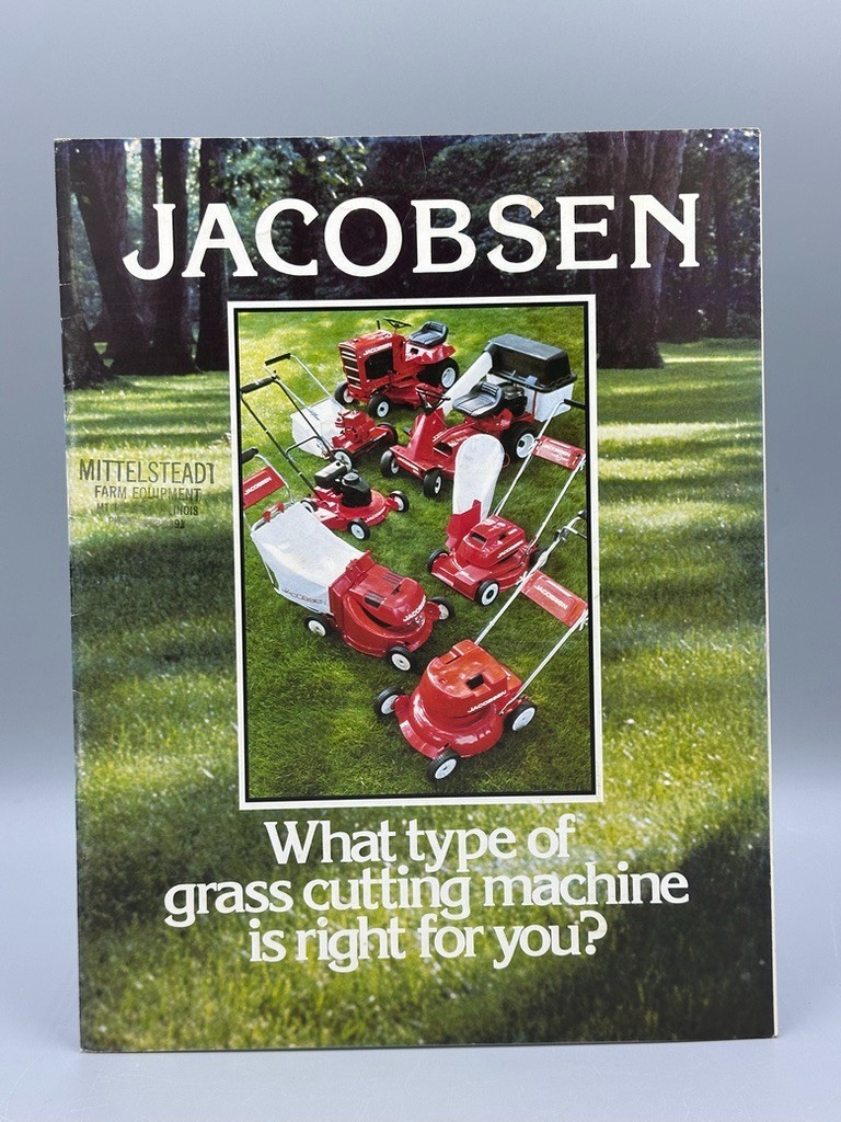 1977 JACOBSEN LAWN TRACTORS Riding Mower Advertising Catalog Vintage