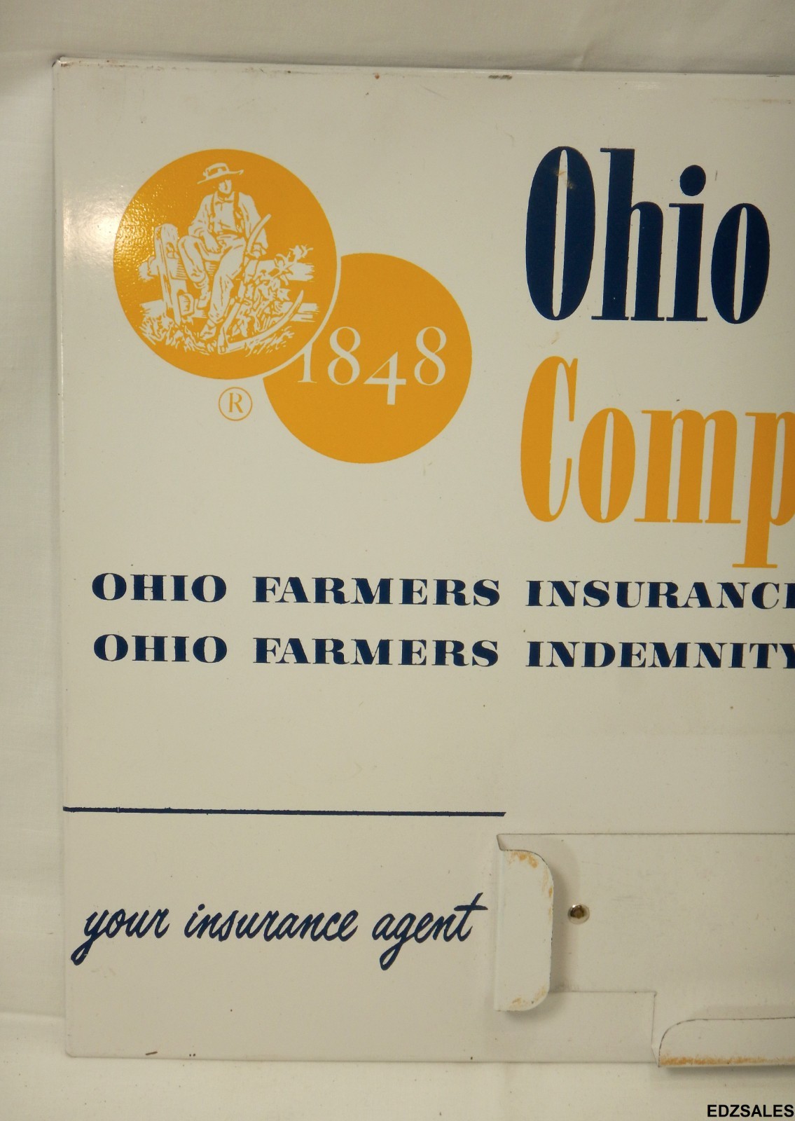 Ohio Farmers Insurance Company Vintage Advertising Perpetual Month Day Calendar