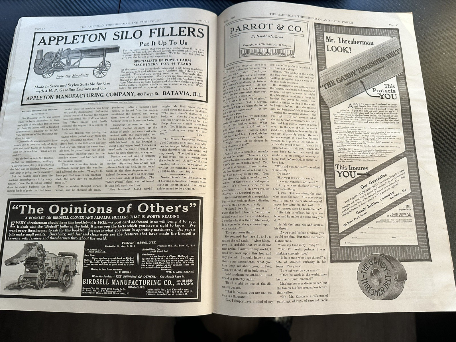 The American Thresherman and Farm Power MAGAZINE 1916 Madison, WIS Vol 19 No 3