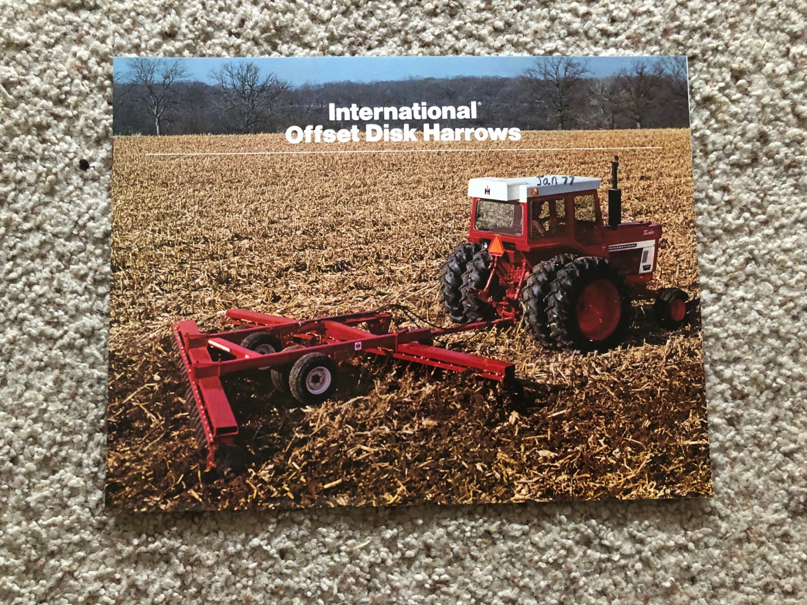 1970s International Offset Disk Harrows, original sales literature.