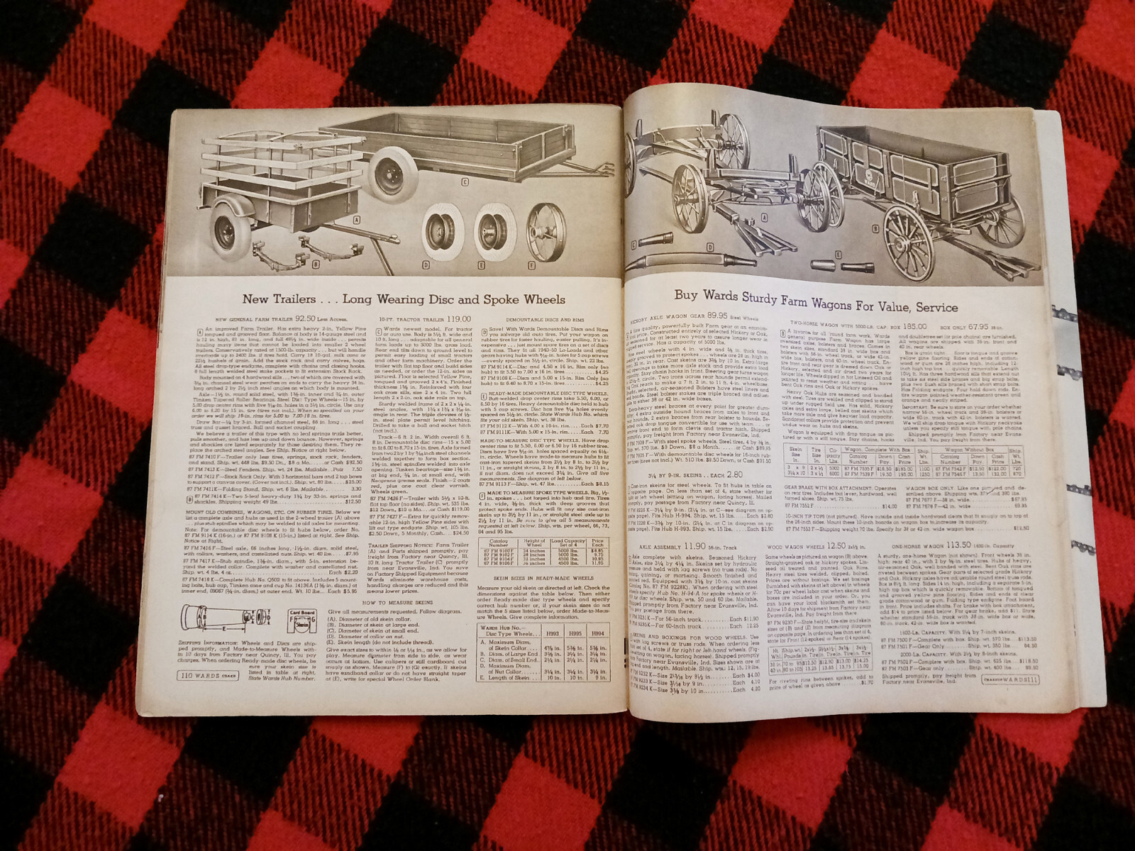 1951 Montgomery Ward Farm Catalog Wards Hoe Plow Trac Garden Tractor