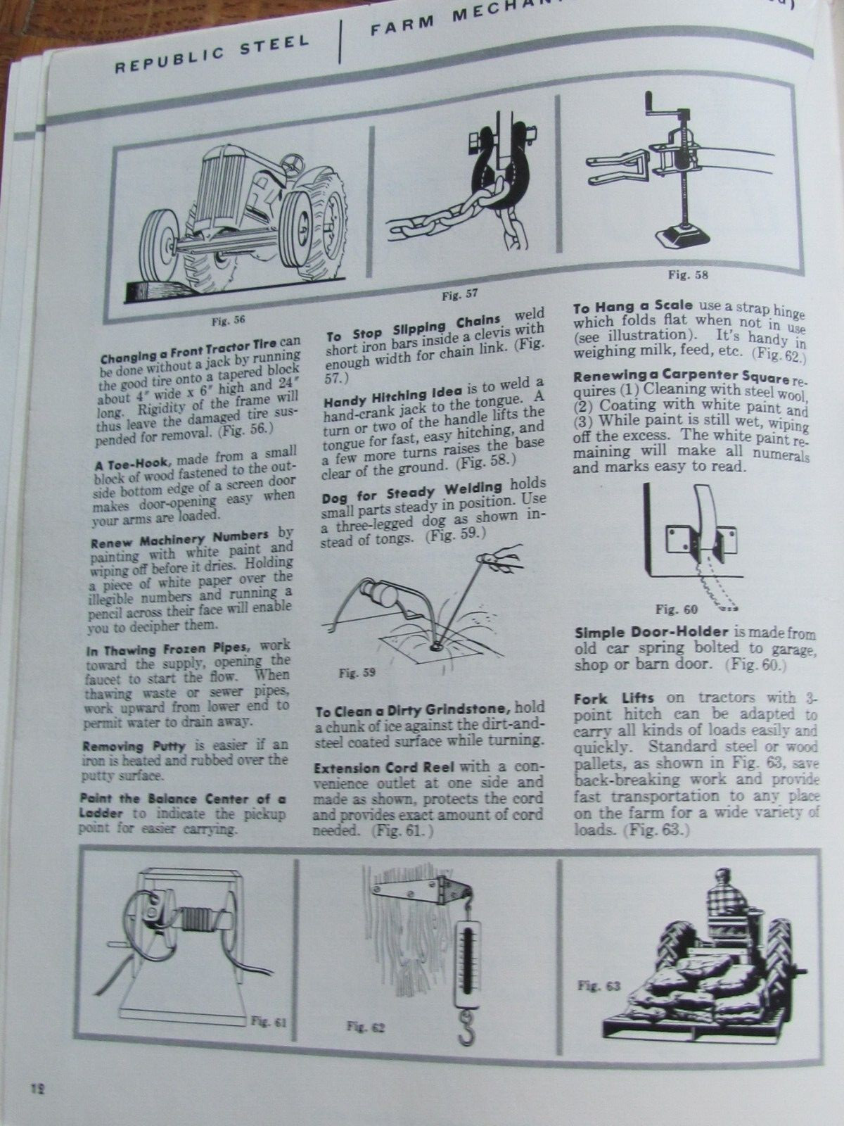 1950&rsquo;s REPUBLIC STEEL WIRE CO FARM FENCING MECHANICS TIPS BROCHURE