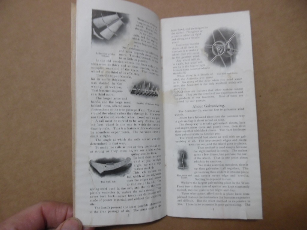 1901 AEROMOTOR Windmill Catalog Antique Original