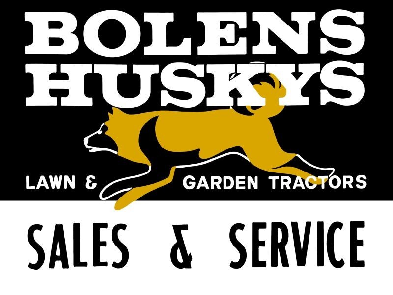 Bolens Huskys Lawn & Garden Tractors Service NEW METAL SIGN: 9×12&Prime; Free Shipping