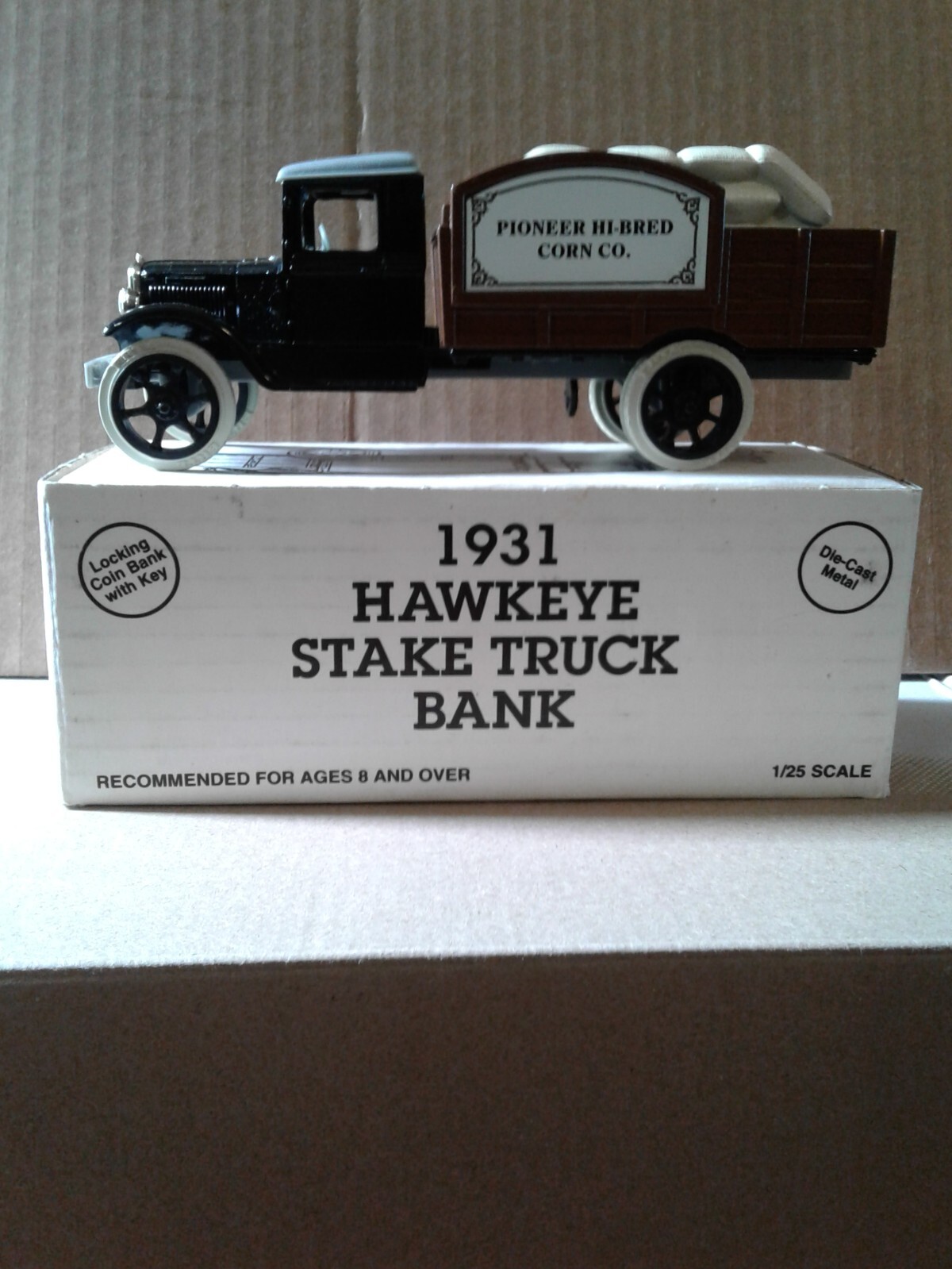 Collectible agriculture advertising Pioneer truck bank.