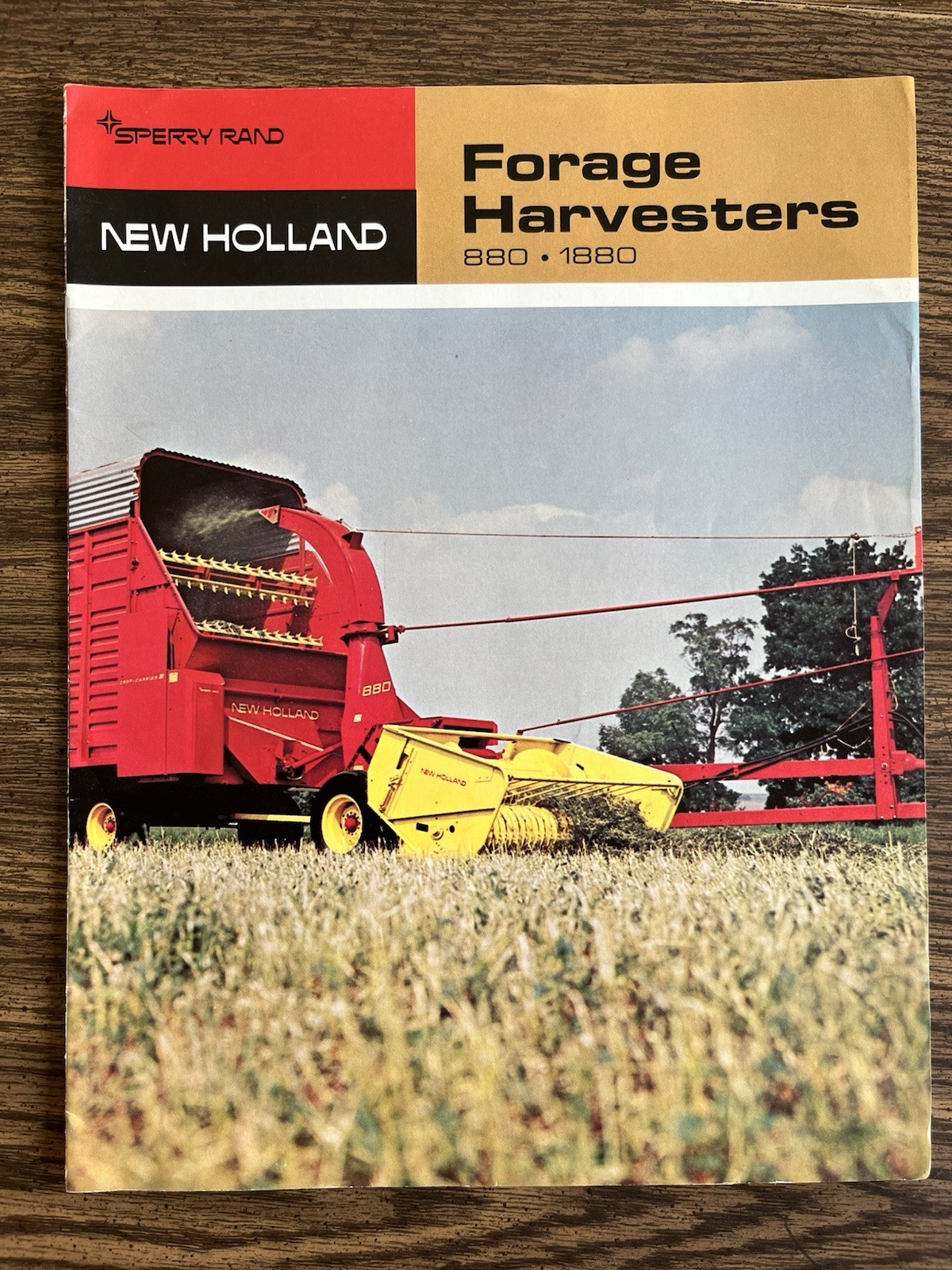 New Holland Forage Harvesters 880 1880 Original Sales Brochure 1970
