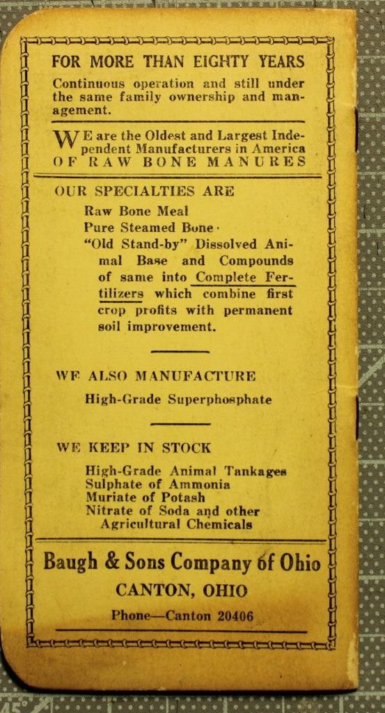 5Different Ag Related Pocket Note Books Funks Royster AM FenceBanner Baugh tra29