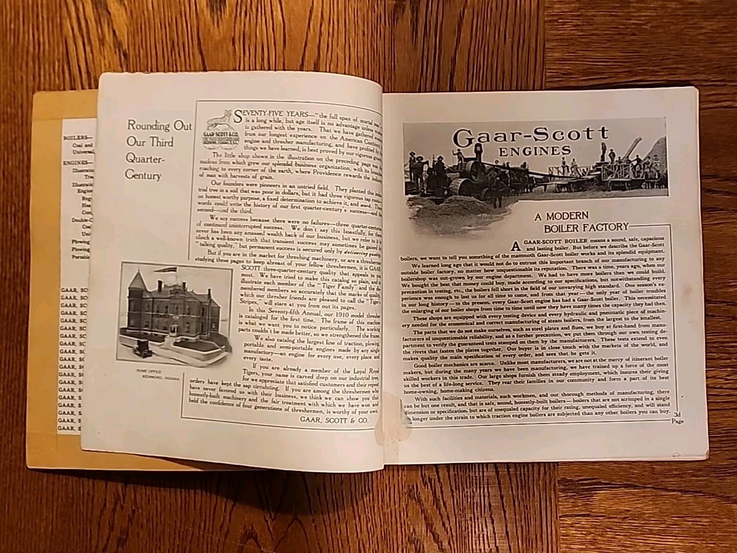 Gaar Scott Engine And Thresher Tractor Sales Brochure Catalog