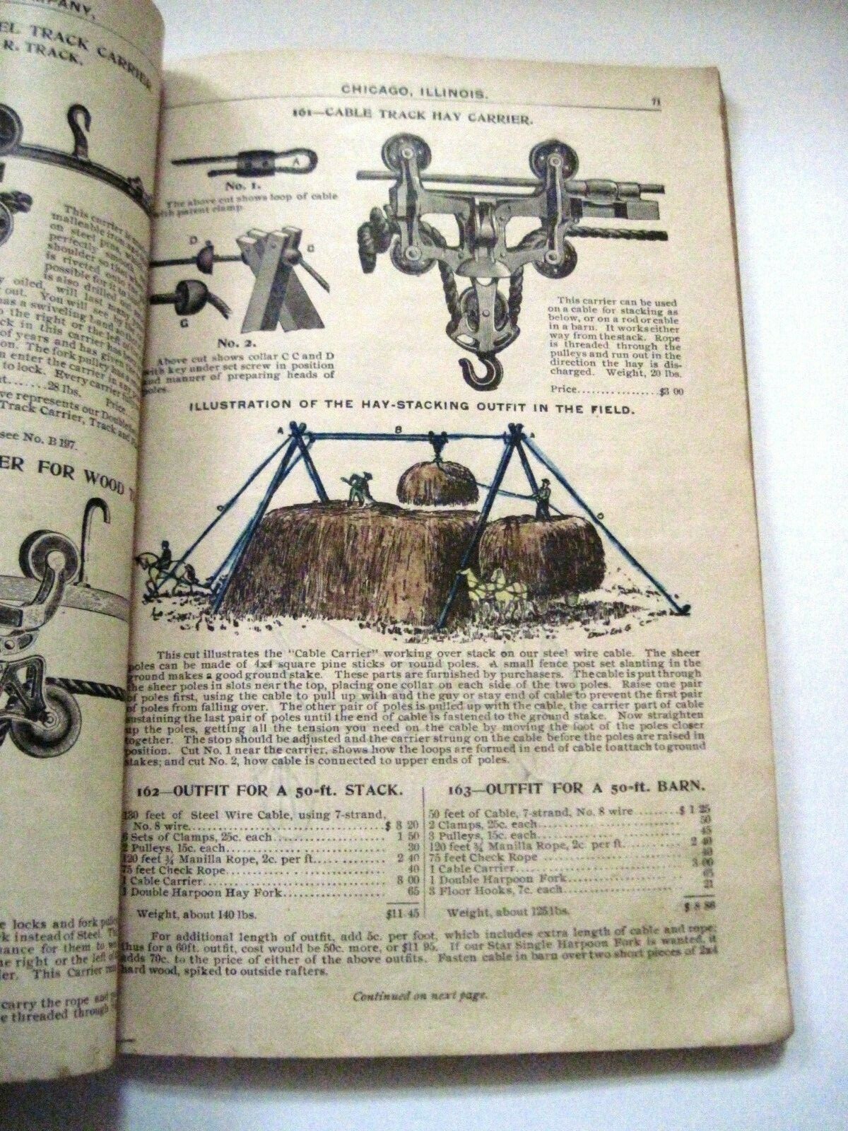 1896 Catalog for « Marvin Smith Co. » Agricultural Equipment Pulled by Horses*