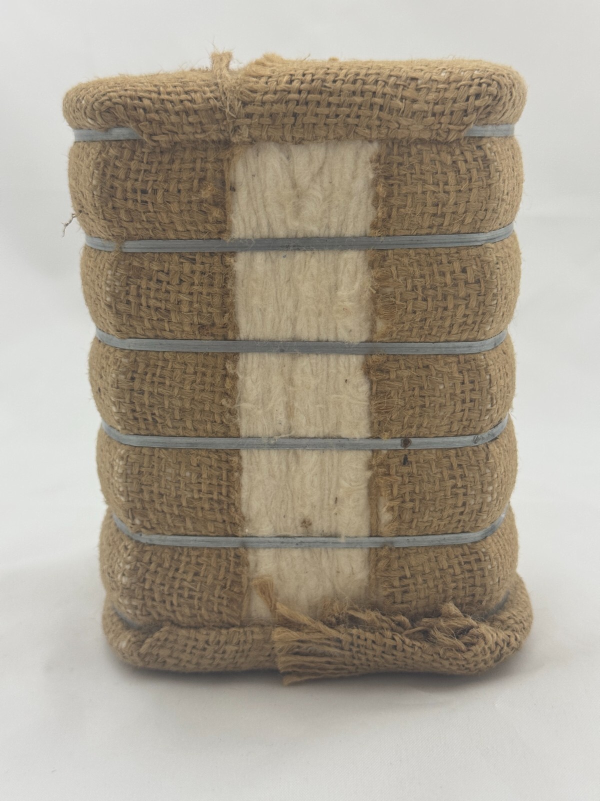 Vintage Miniature Cotton Bale Souvenir 5.5 Inch decor