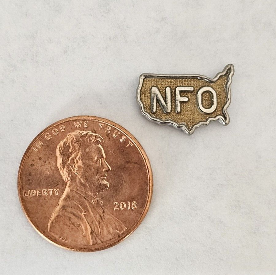 NFO lapel PIN National Farmers Organization USA Pinch Back Collective Bargaining
