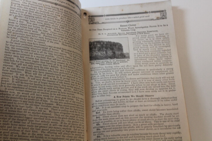 Vintage International Harvester Almanac 1915 IHC Advertisement Booklet