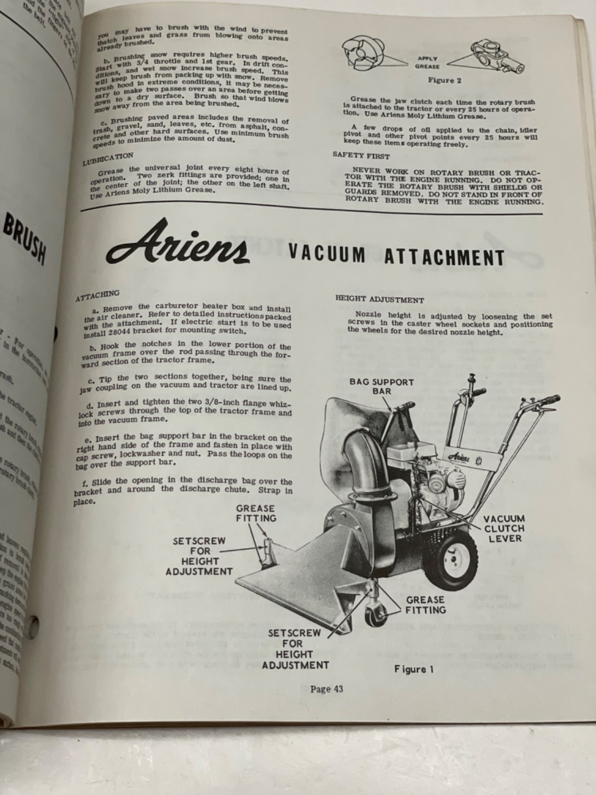 Vintage Ariens Service Technique Manual – Gard-N-Yard & Sno-Thro Second Edition