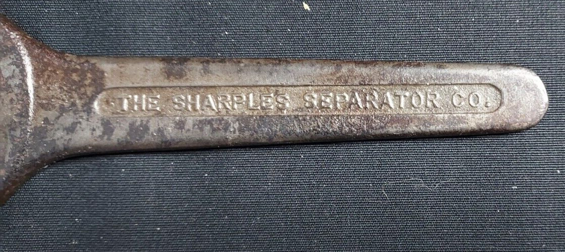 Old Advertising Wrench Sharples Separator Co Tubular Dairy Cream Separator