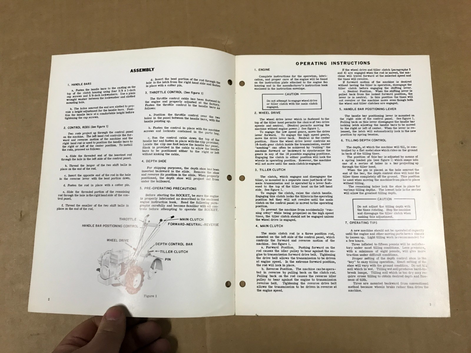 Vintage Ariens Rocket VI – Operating Instructions & Parts List, 1M-03501