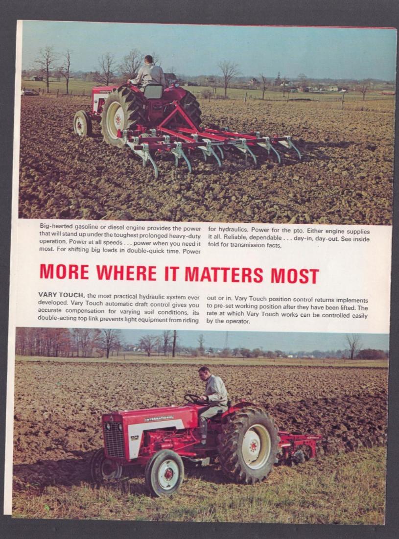 Advertsing Brochure IH International 434 Tractor
