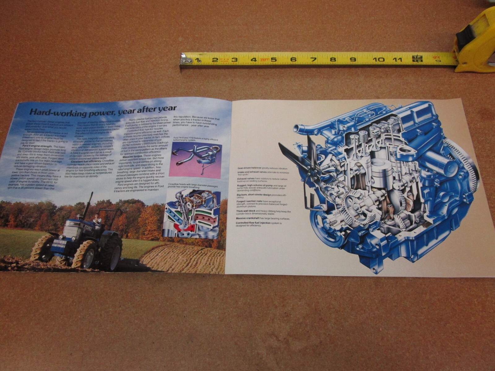1986 ? Ford Tractor 7710 7610 6610 5610 catalog sales brochure 24pg ORIGINAL