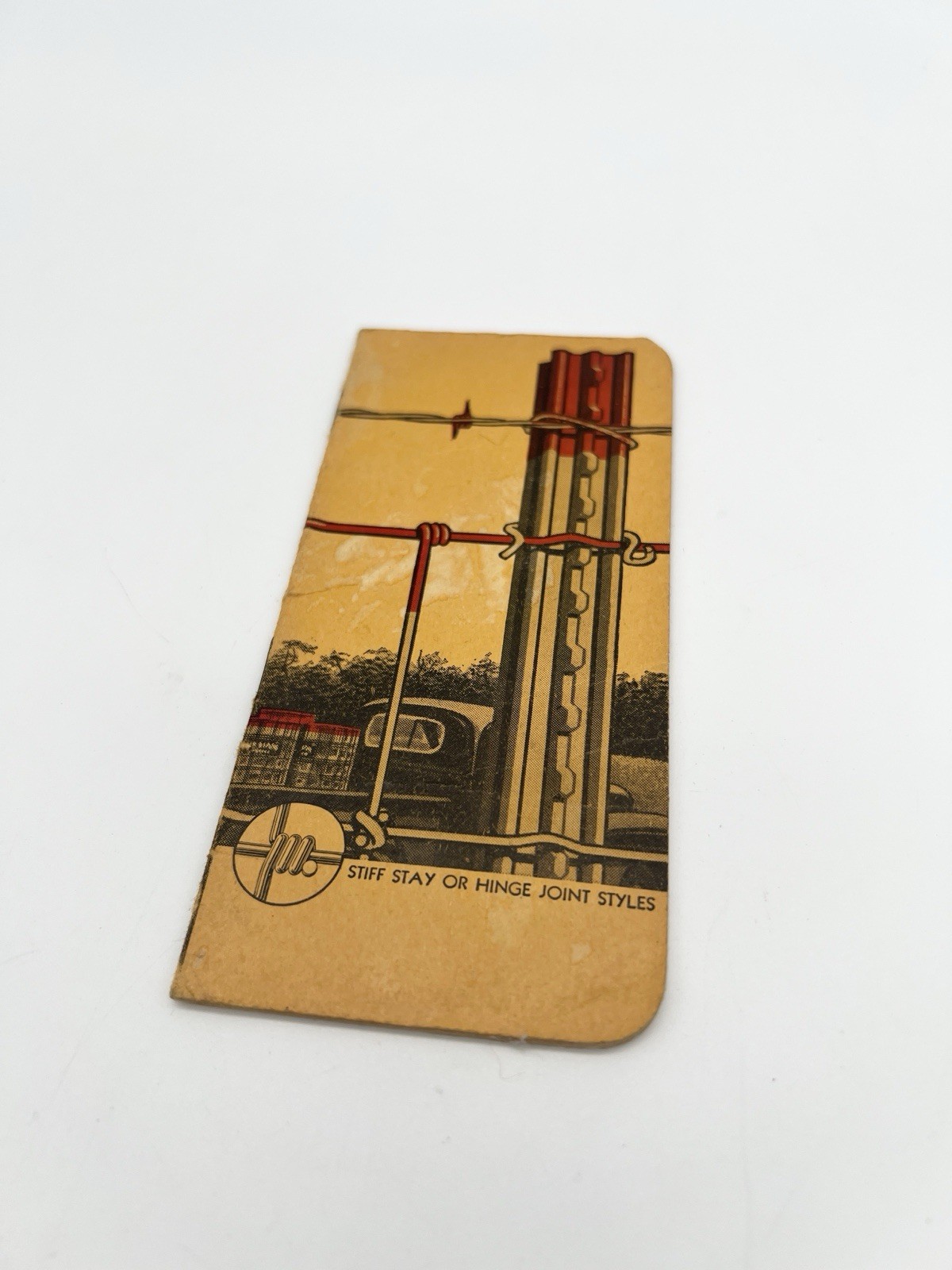 Vintage 40s Red Brand Fence Advertising Pocket Notebook USA Farm Promo Ephemera