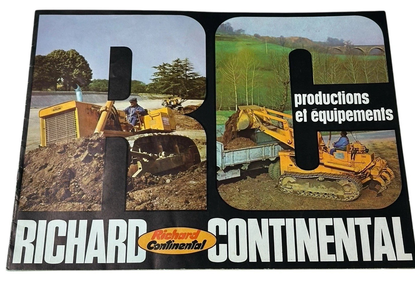 Richard Continental CD Crawler Tractor Original Dealer Brochure France Farm