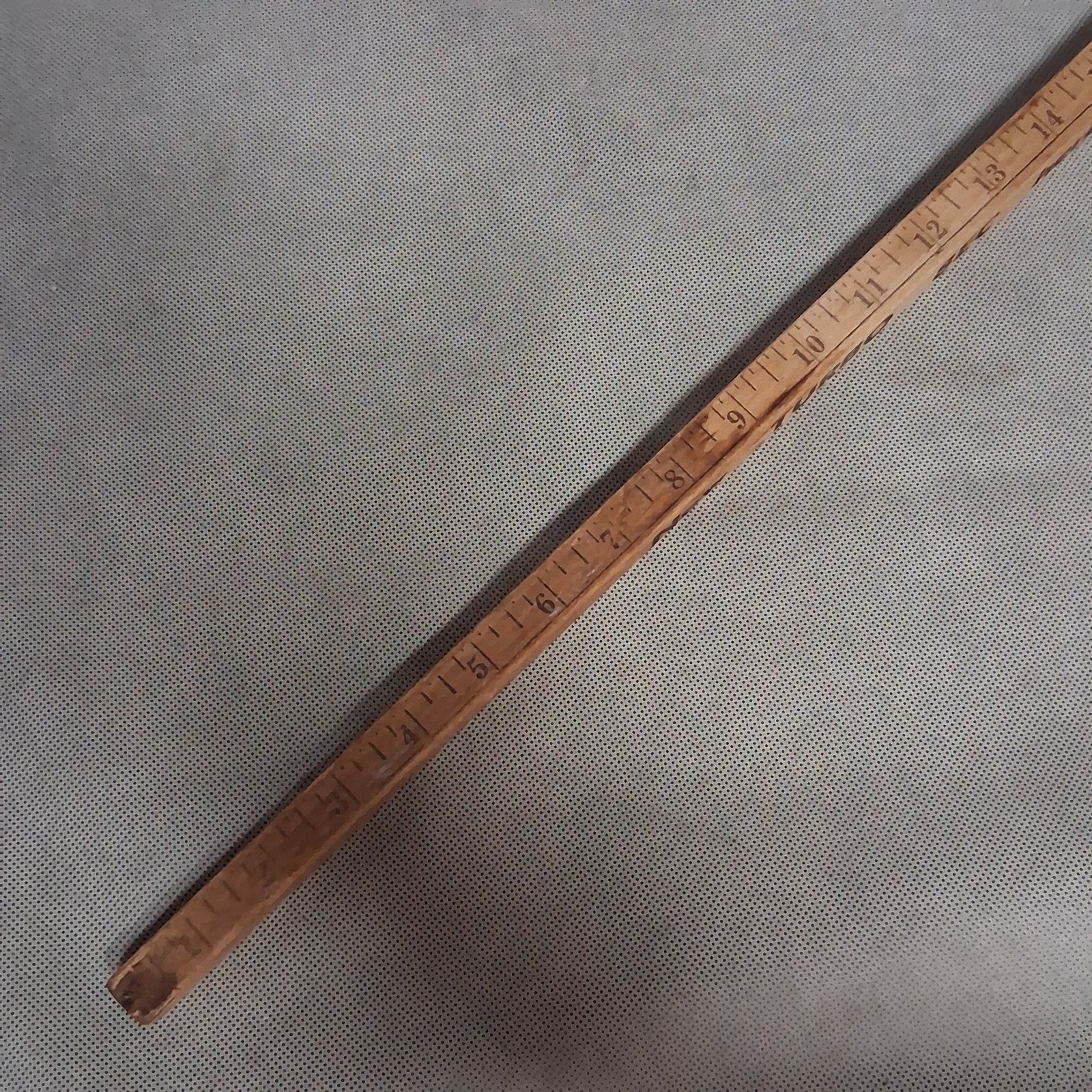 Vintage Agricultural Turbo 8EC Herbicide Advertising Wooden Yard Stick Square