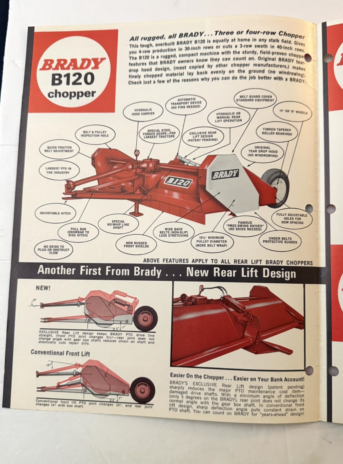 Vintage 1987 Farm Equipment Fox Brady Multi Crop Choppers Dealer Sales Brochures